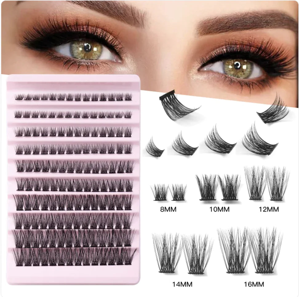 Natural Single Cluster Lash Set – Mega Volume Pack